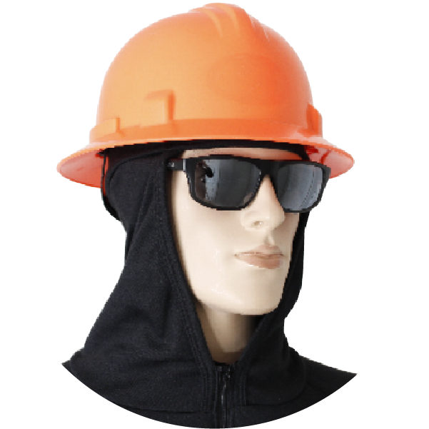 HDX3 porté sous casque de sécurité en hiver