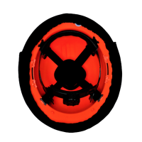 CCS-3 — Vue intérieure du casque de sécurité avec étrier compatible Suspension du casque dégagée avec le Couvre-casque CCS-3