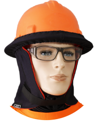 CCS-3-attache Couvre-casque CCS-3 ajusté sur casque de sécurité