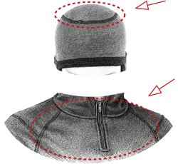 Zone respirante du HDX3 – tissu technique 4 way stretch